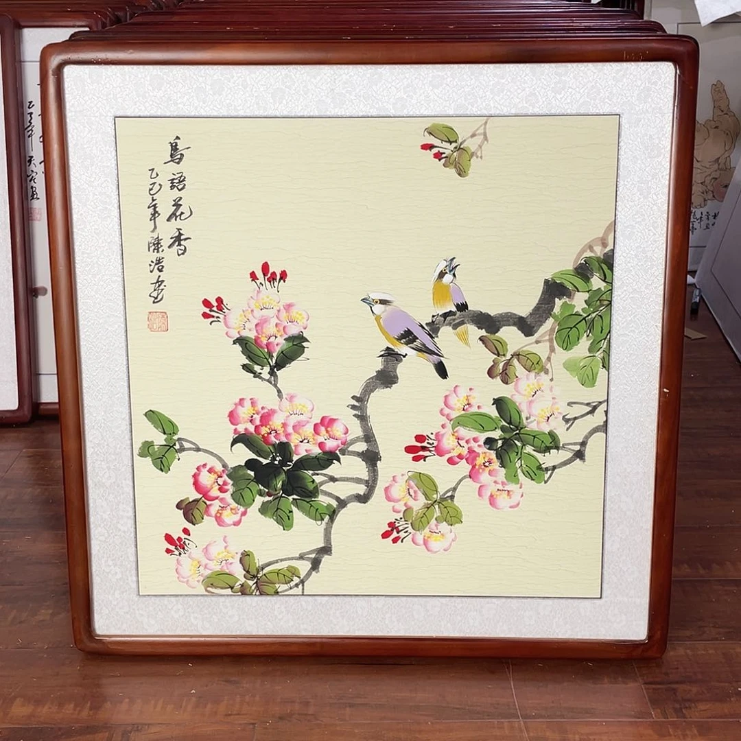 国画带框尺寸63*63厘米