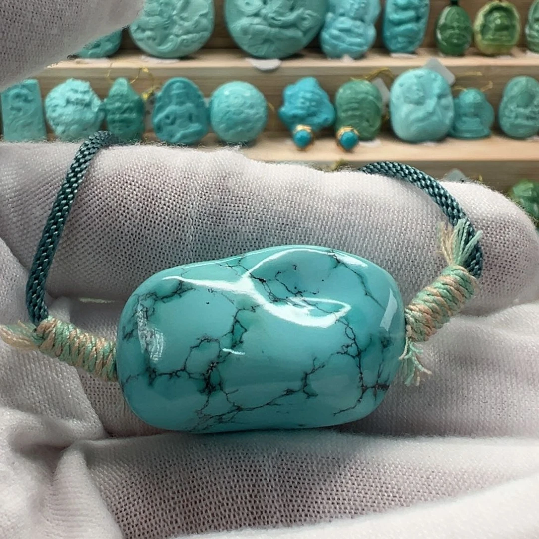 未镶嵌绿松石随形19.8mm