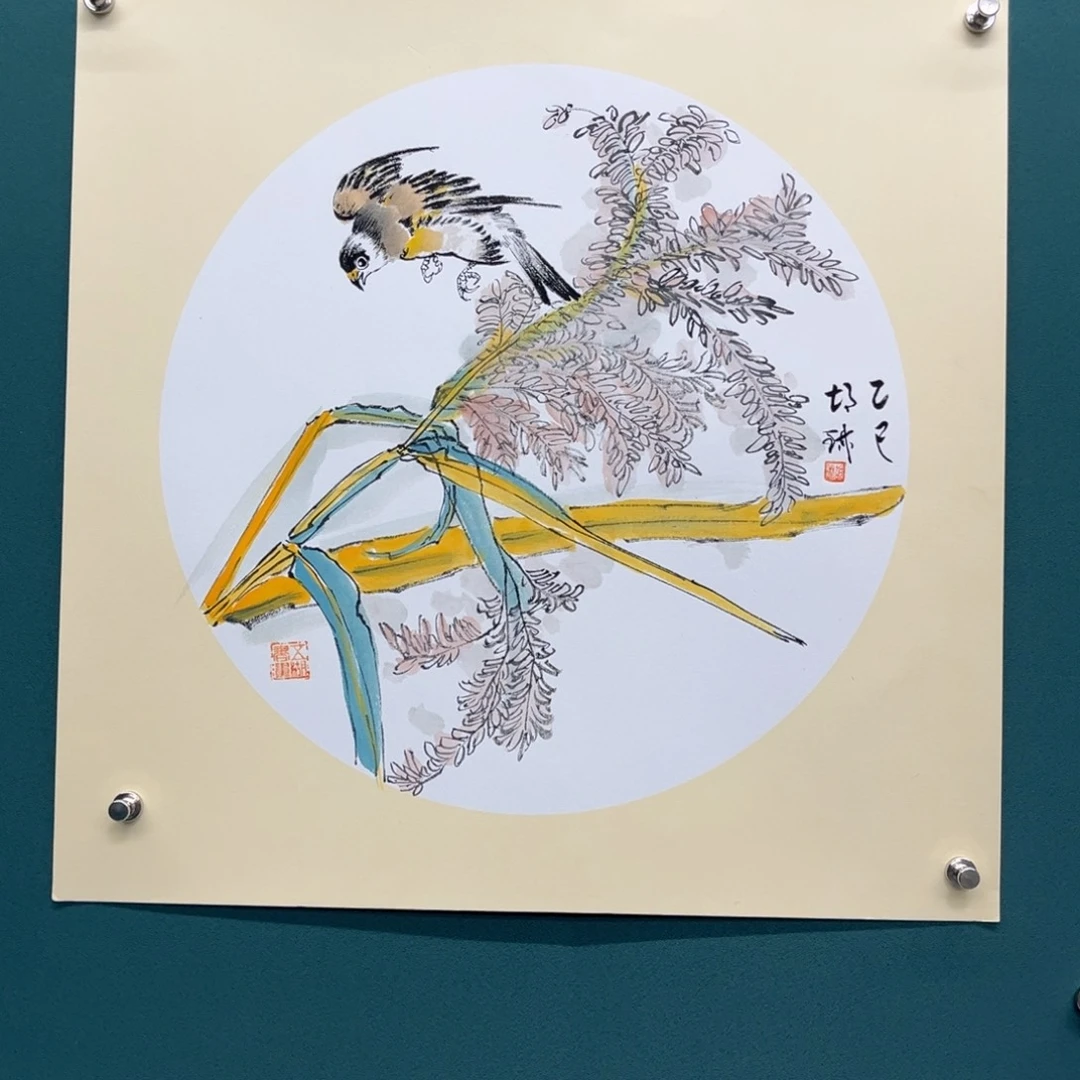 国画艺术家真人手绘