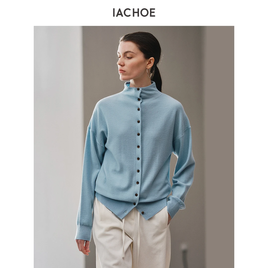 IACHOE云水蓝毛衣3621506002