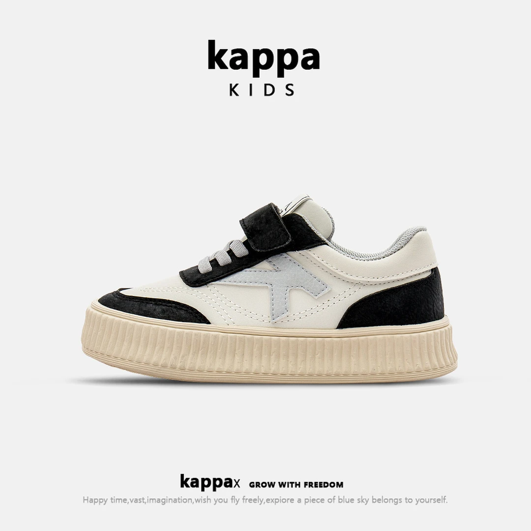 kappa kids卡帕24秋季新款潮流时尚百搭中大童男女童儿童休闲板鞋