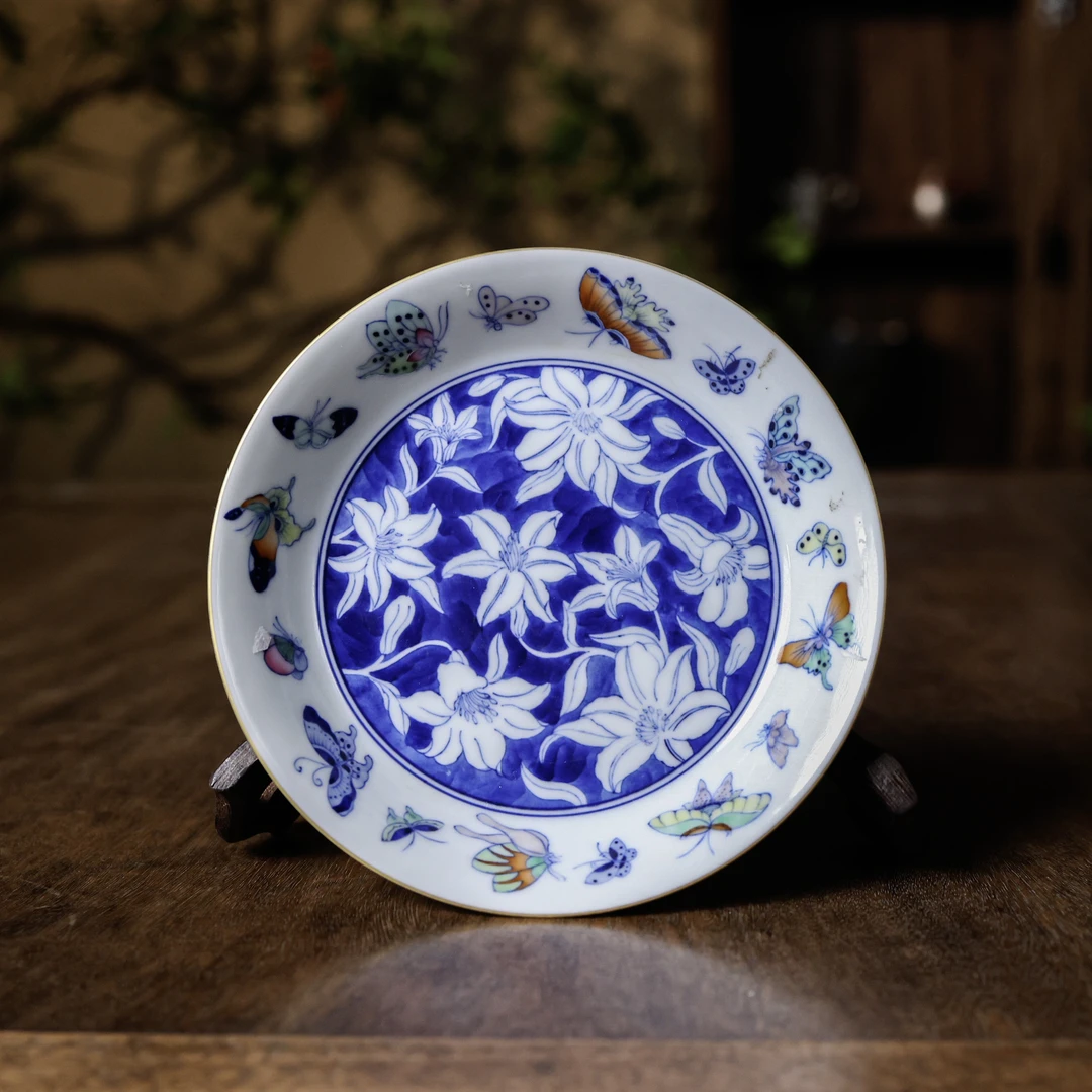 【陶珊居】百合蛱蝶壶承（卓君S0053）