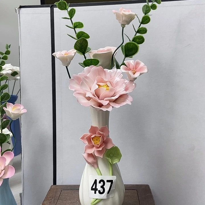 陶瓷纯手工捏花设计