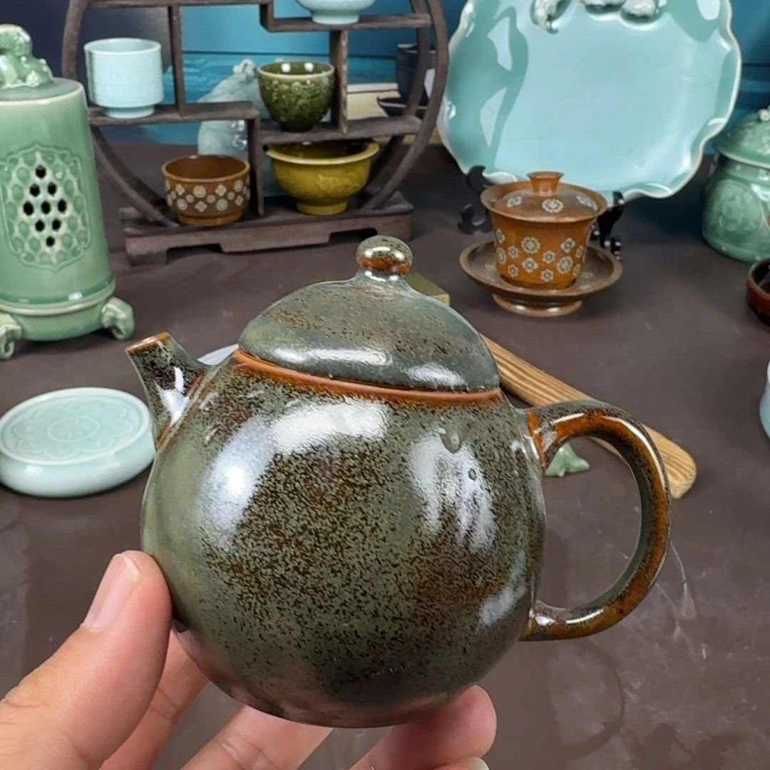 杯龙泉青瓷茶具微瑕