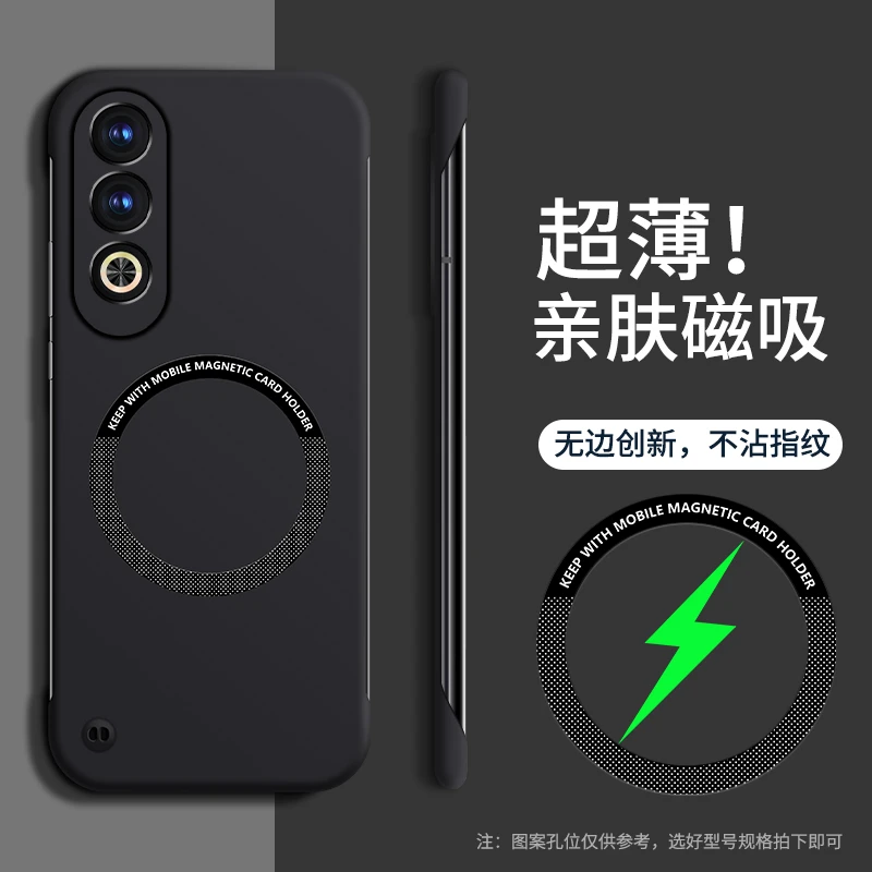 适用于OPPOK12手机壳新款肤感磁吸无边框超薄散热简约散热保护套