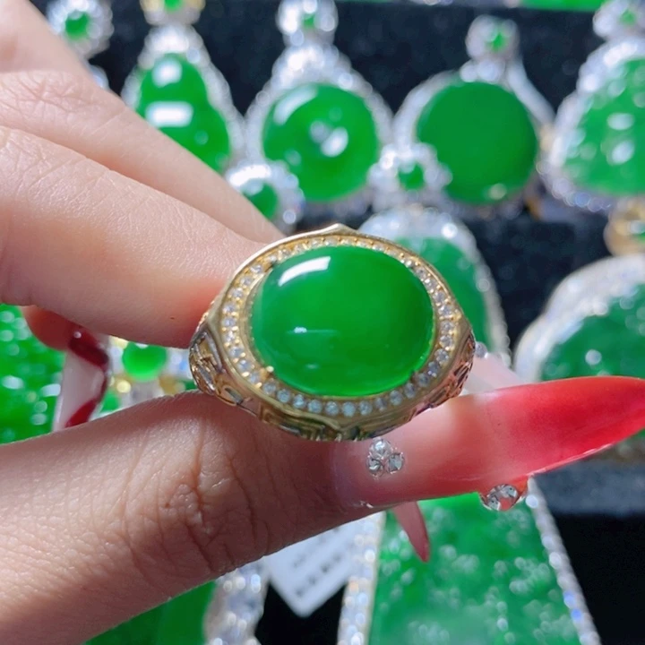 翡翠颈饰银S925镶嵌