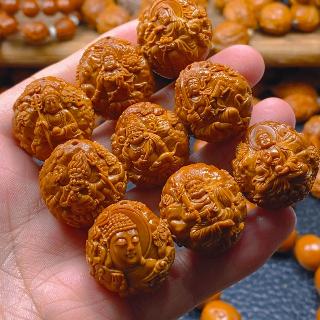 手串/手链橄榄核曹华老师2.5满工～风景瑞兽万佛朝宗