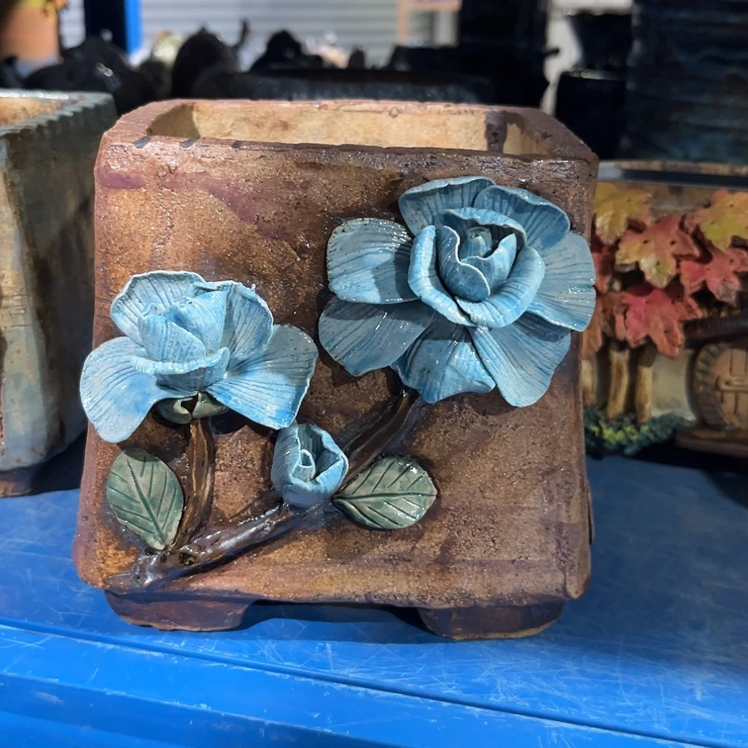 24口小歪号陶然花器多肉植物手工花盆