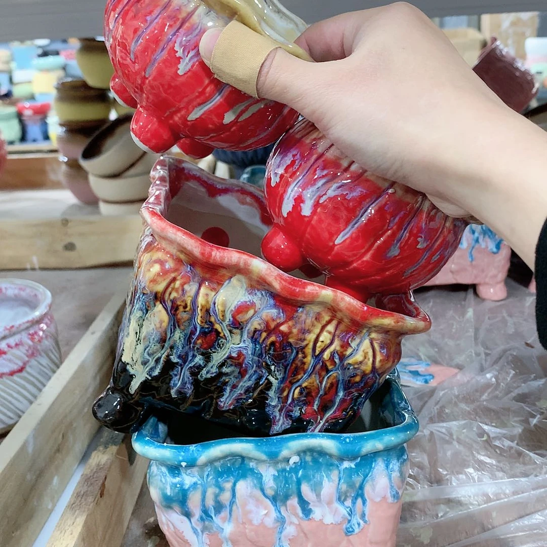 陶瓷陶瓷多肉花盆特价