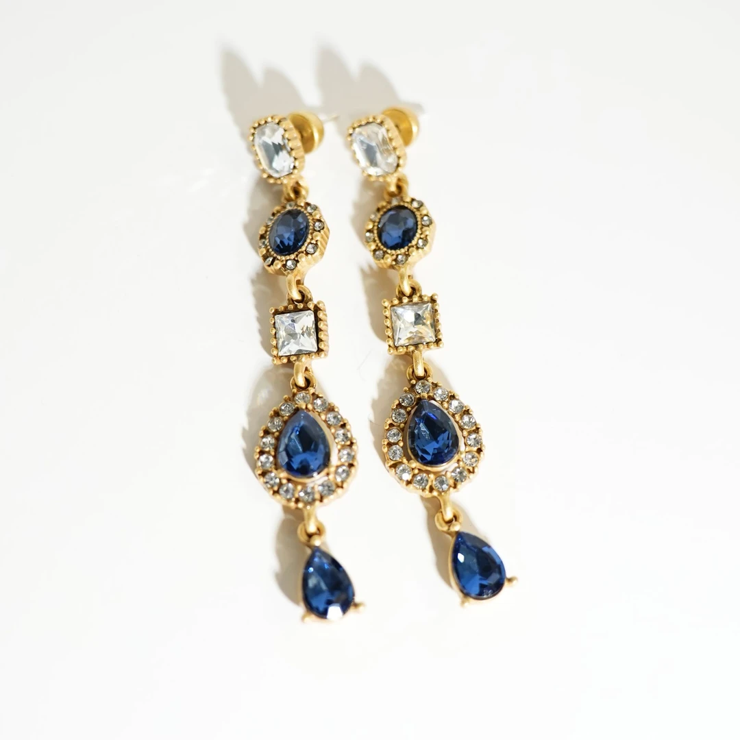 【然然王LA古藏】铜合金仿水晶耳饰  铜合金耳饰【WRR2112】