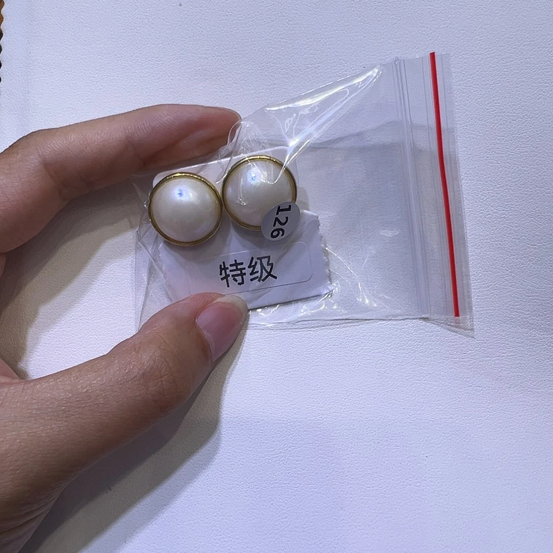 愿***知耳饰淡水珍珠银S925镶嵌