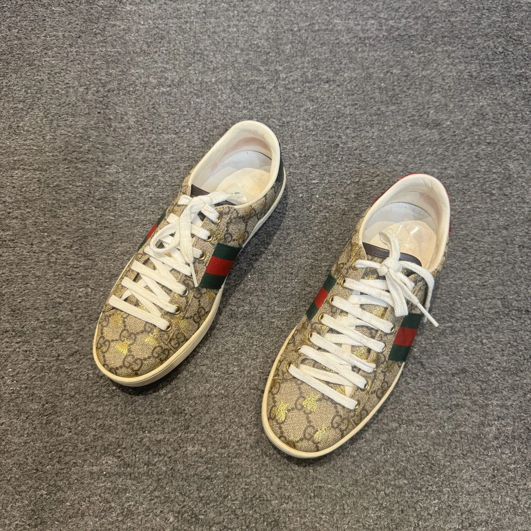 95新 GUCCI/古驰 老花满印板鞋36码/2940