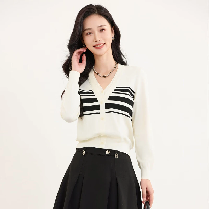 佳人苑毛针织衫女春季新款J415089