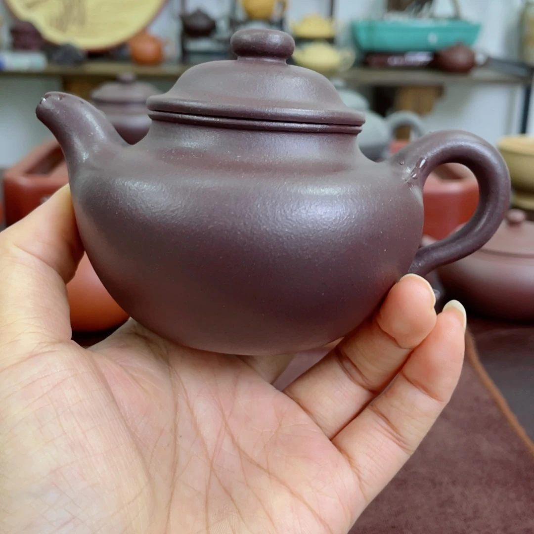 茶壶紫砂莲子。