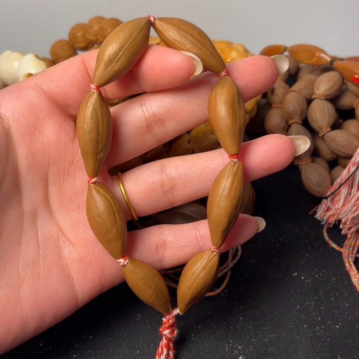 橄榄核手串柳叶素手串