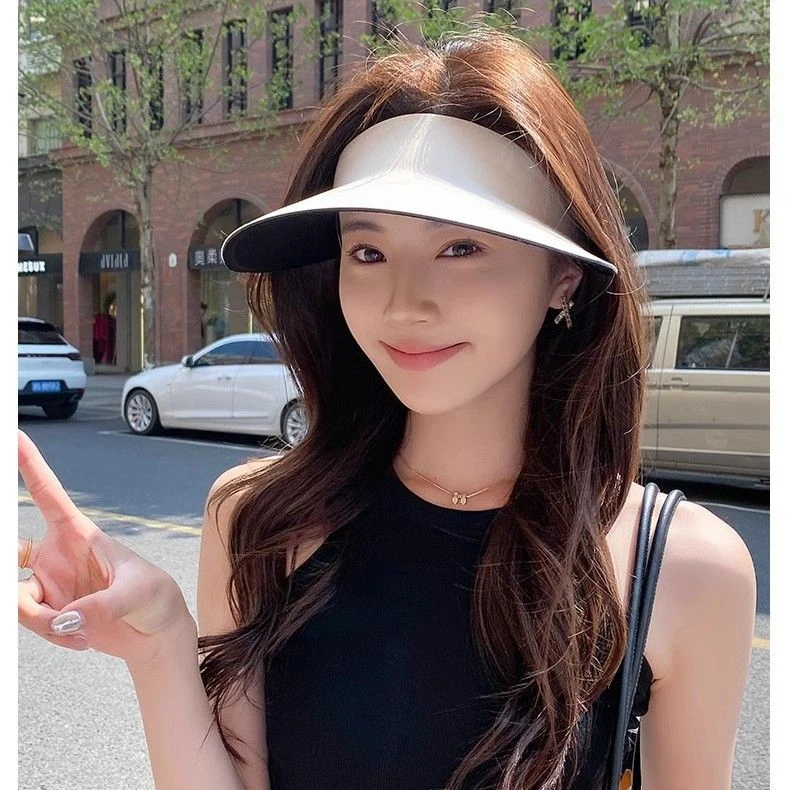 空顶帽运动风无痕帽夏季女帽子网红无痕空顶运动百搭遮阳帽
