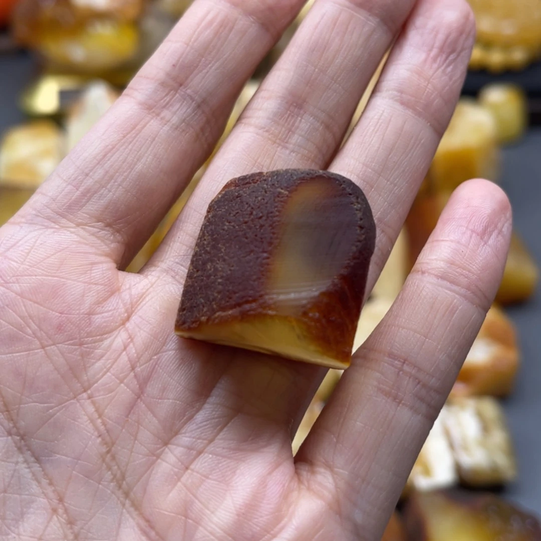 【闪购商品】定制琥珀未镶嵌天然琥珀蜜蜡原石平安扣料子