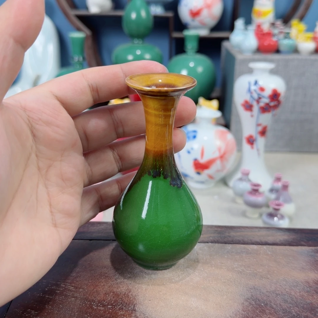陶瓷手工小花器摆件
