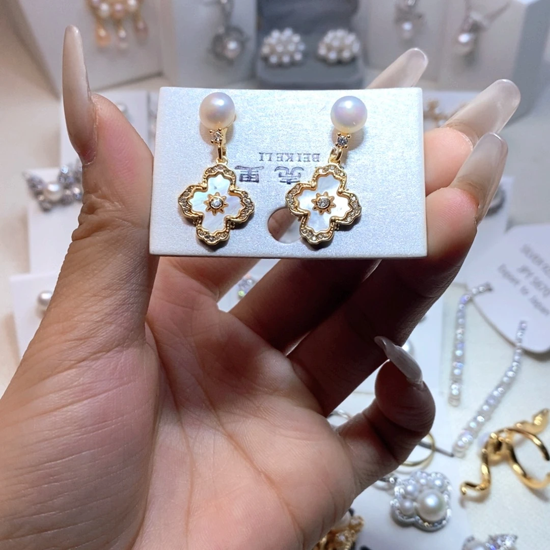 未镶嵌耳饰淡水珍珠