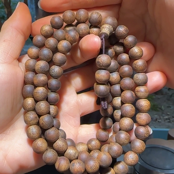 手串沉香海南老白棋09链子40克+