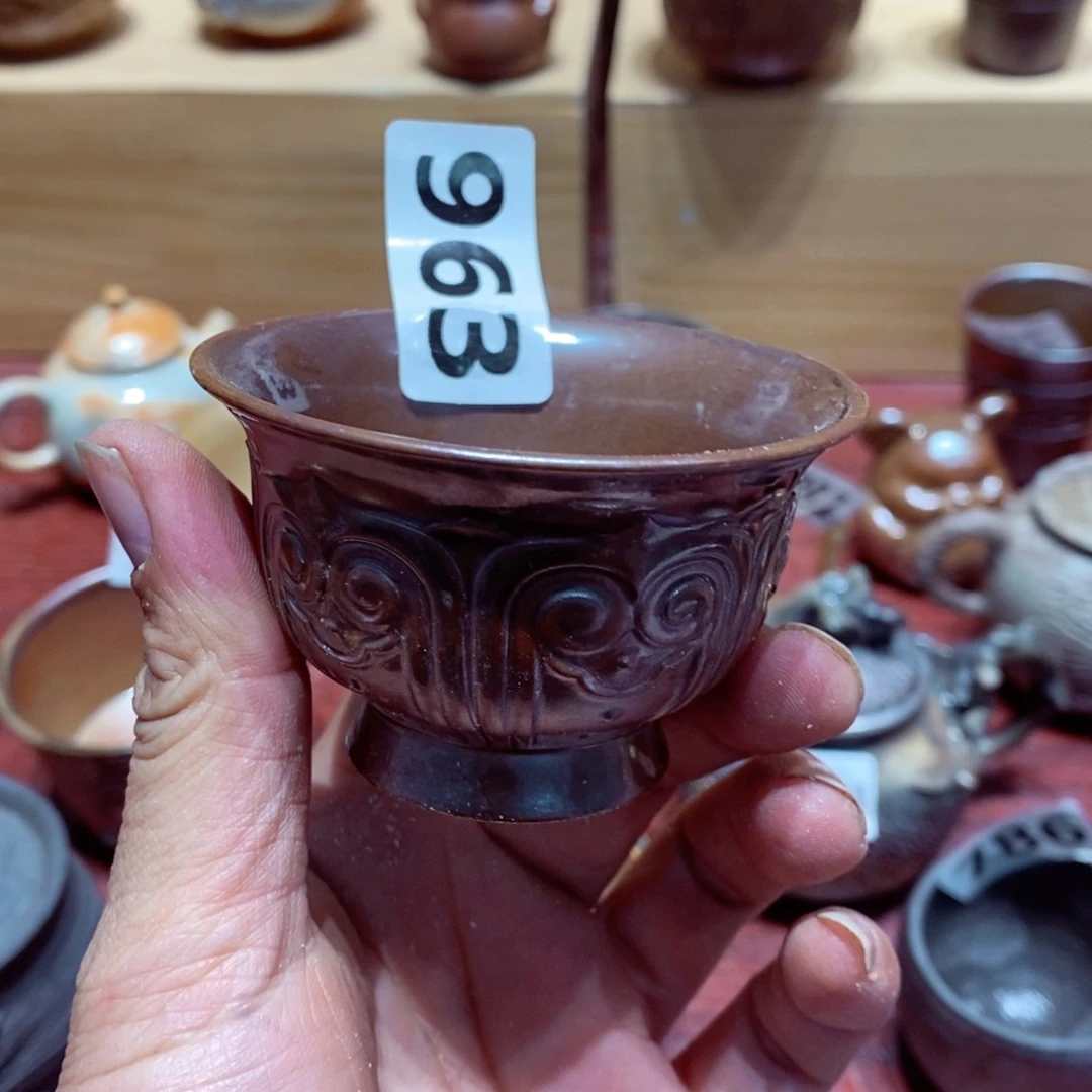 柴烧茶具陶瓷杯子