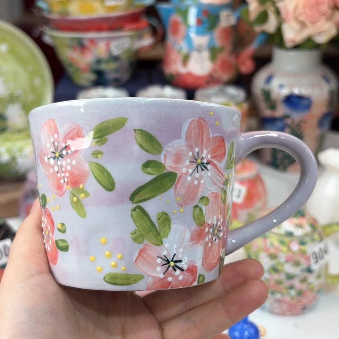 景德镇手绘高温釉下彩陶瓷茶具