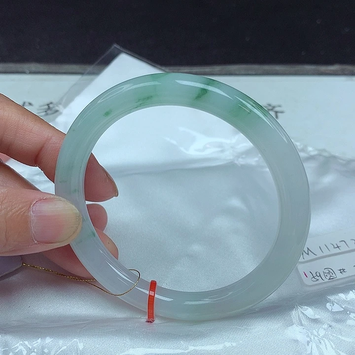翡翠未镶嵌手镯59圈4736