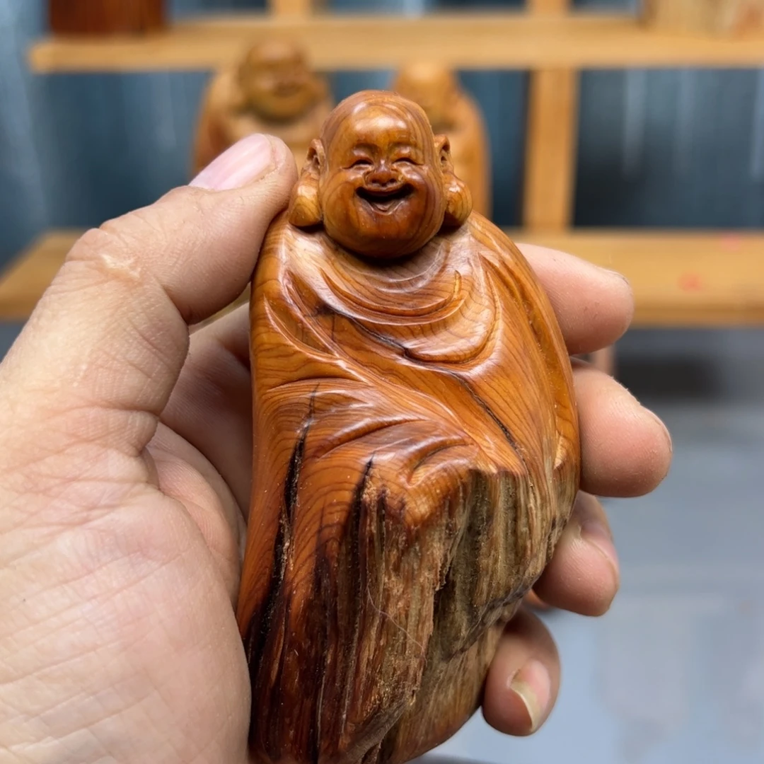 拾***光木崖柏木摆件手把件