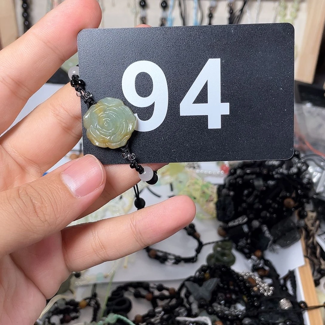 蛇纹石玉手链合金