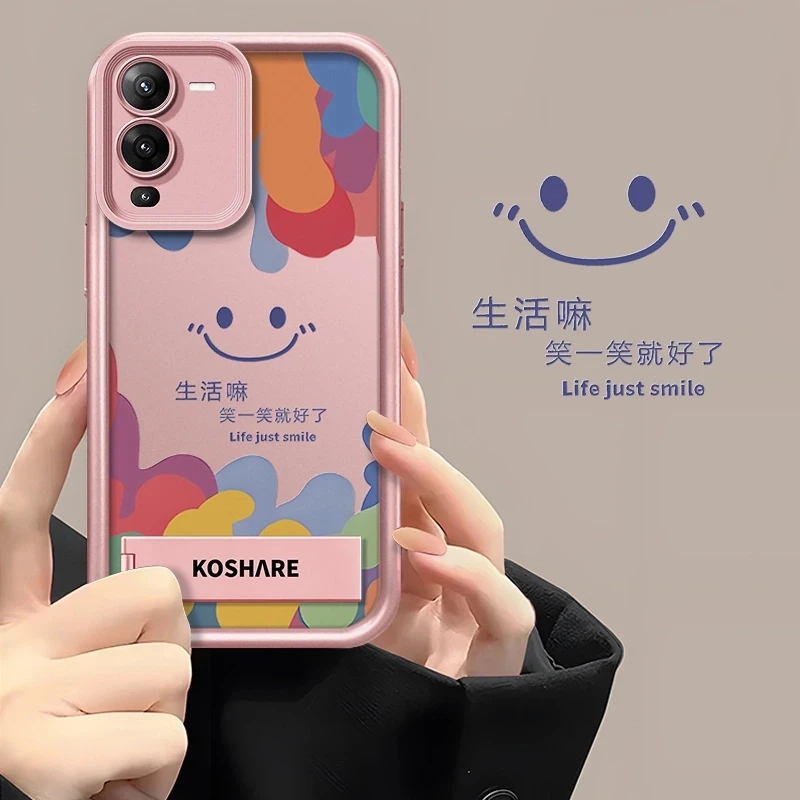 适用于VIVOS15创意多巴胺笑脸笑一笑全包防摔天眼软壳