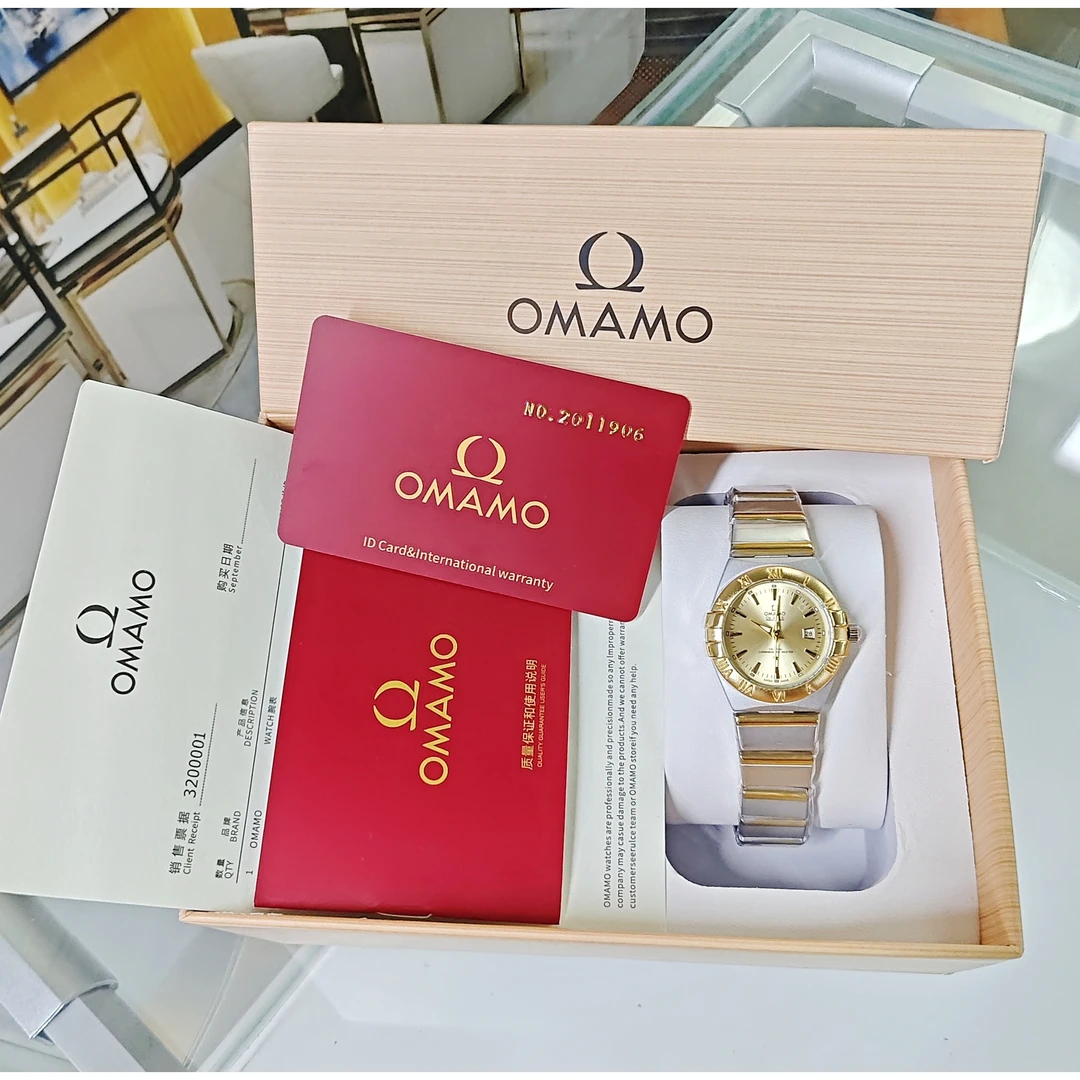 全新未使用 /男女款/星座/金盘/表径33mm/全自动机芯腕表/钢带-wb