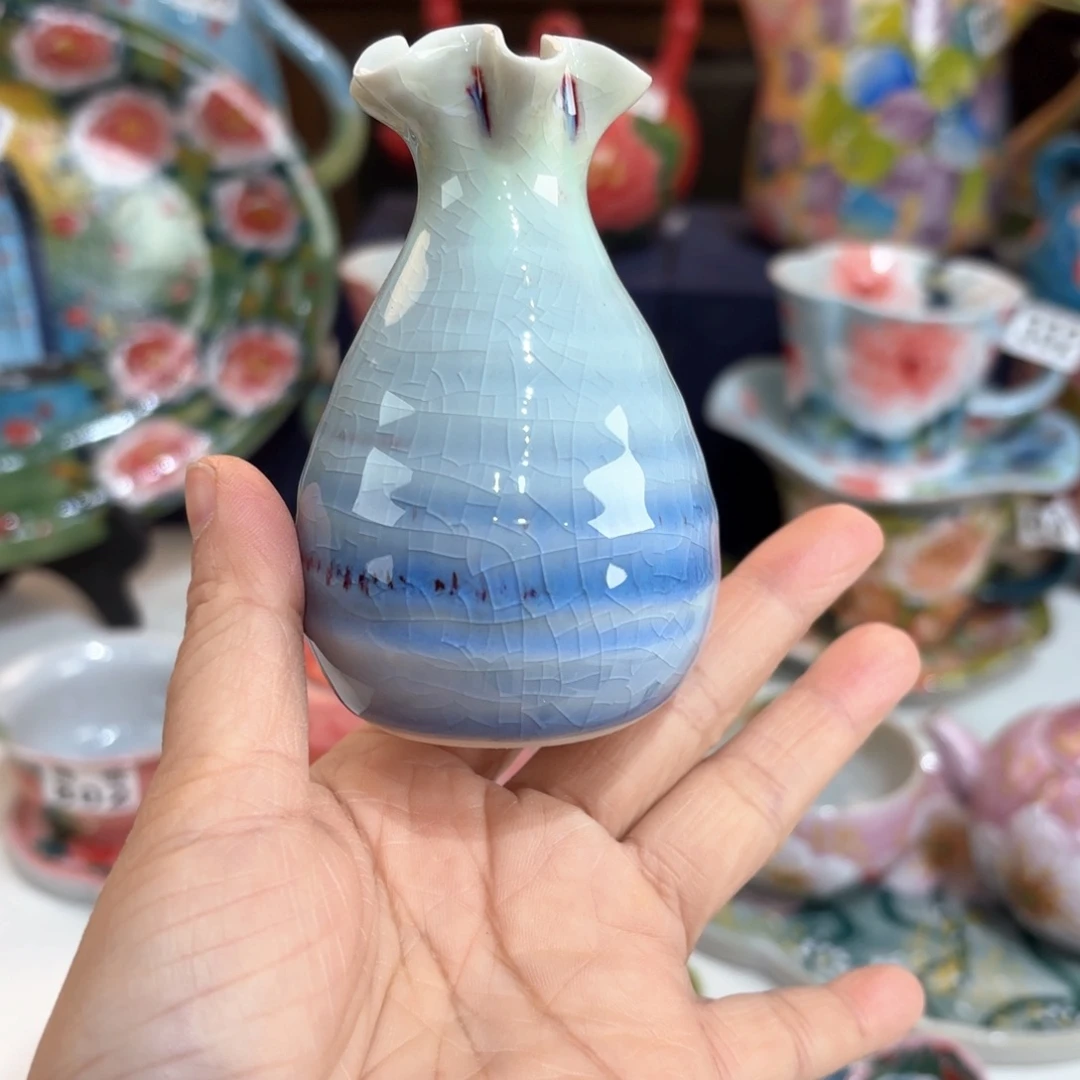 景德镇手绘高温釉下彩陶瓷茶具