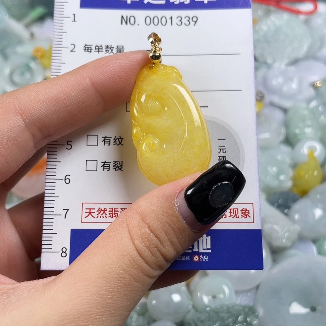翡翠未镶嵌颈饰1339