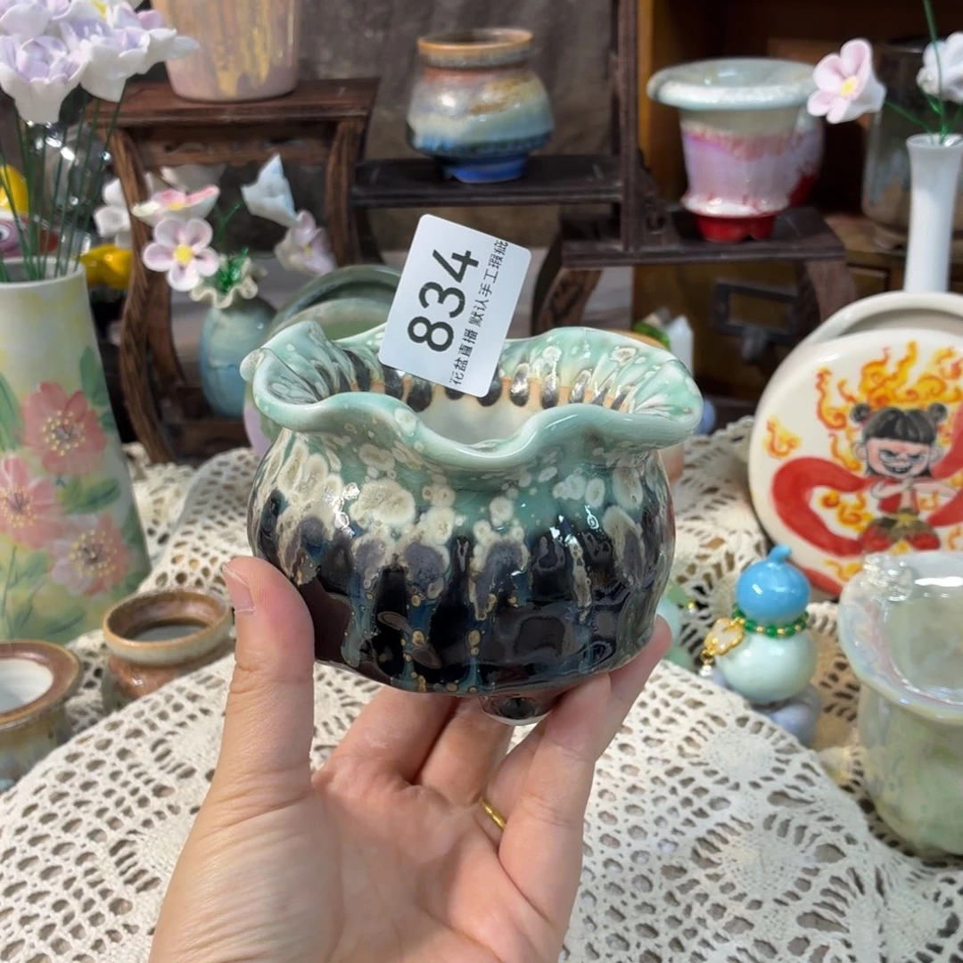 景德镇手工陶瓷花盆