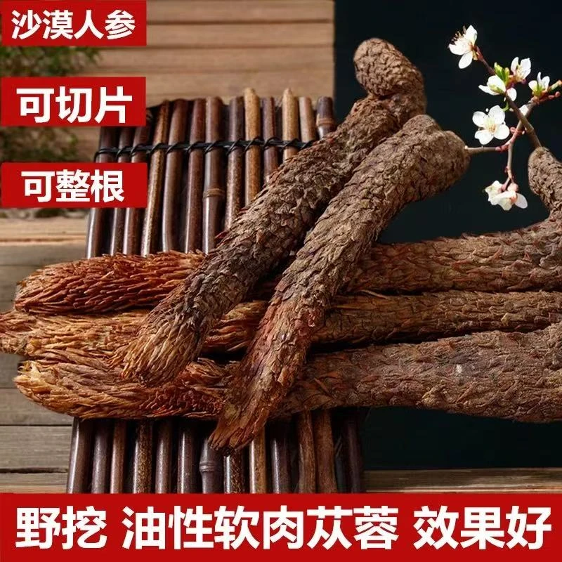 内蒙古阿拉善荒漠肉苁蓉整根正品可切片用于泡酒泡水的中药材