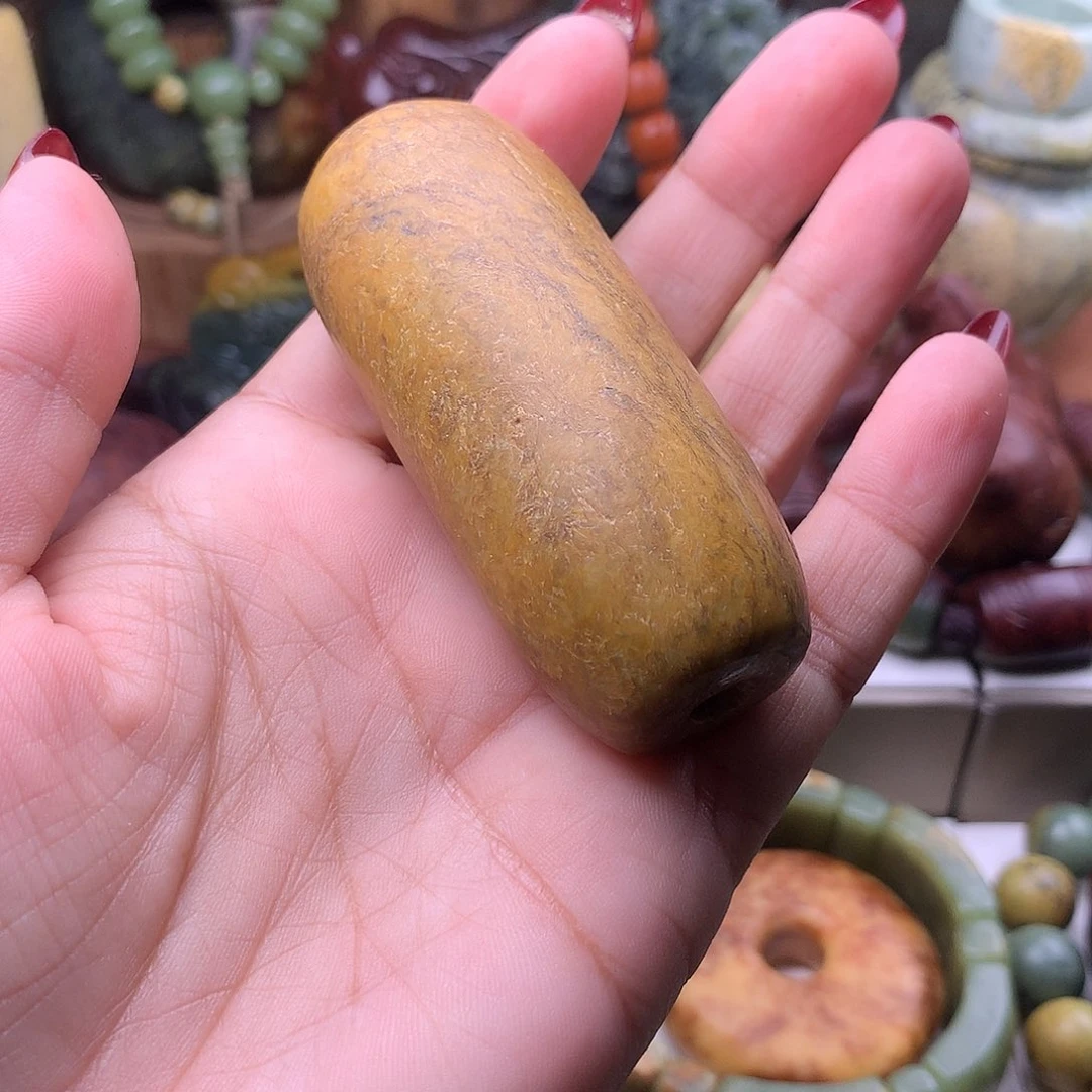 溪***远岫岩河磨玉（透闪石质玉）未镶嵌把件