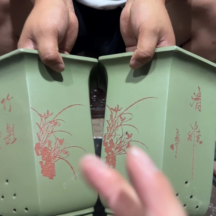 紫砂花盆口径19 17高度22