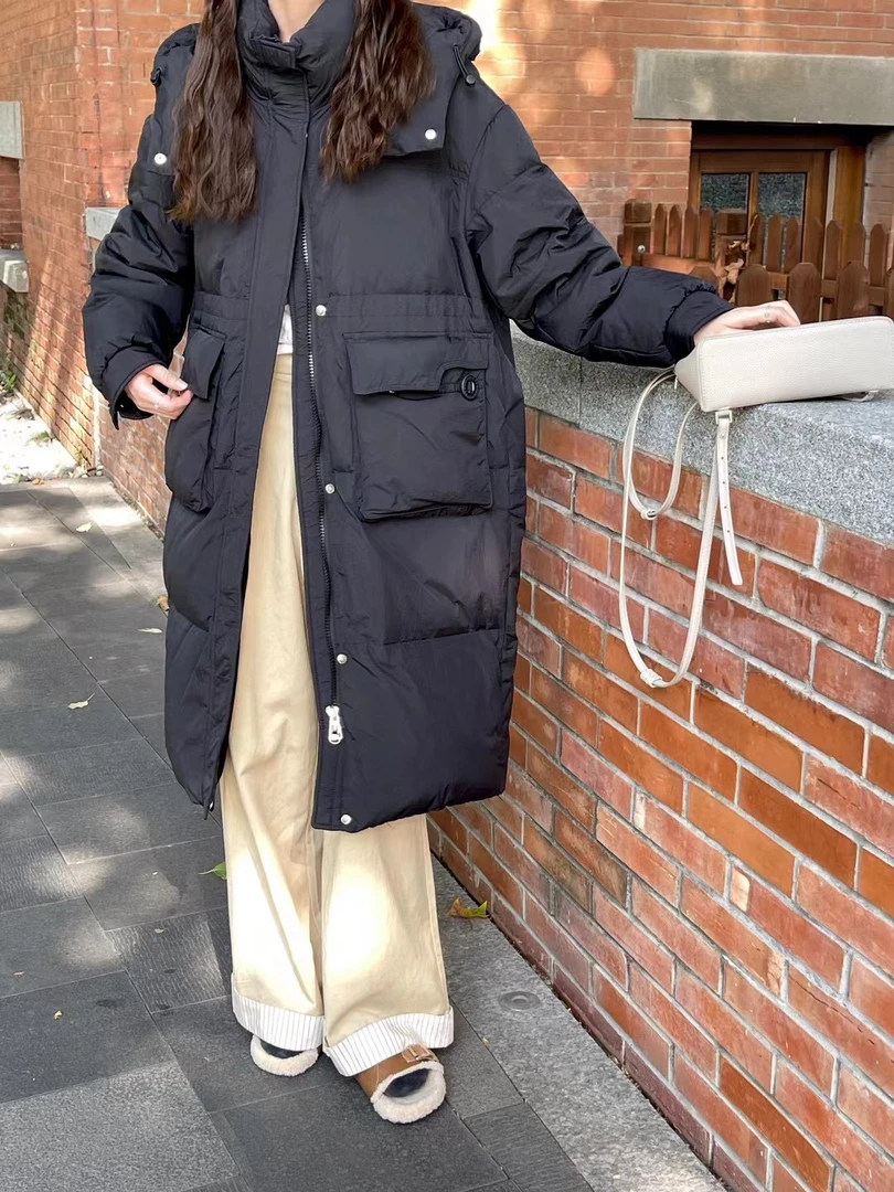 2024新款羽绒服女长款白鸭绒羽绒衣韩版08款