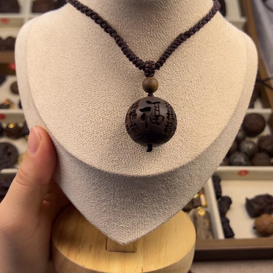 木质类多福随行脖挂配饰