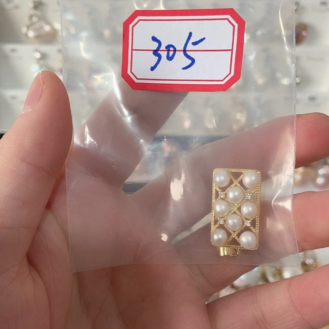 淡水珍珠吊坠银S925镶嵌