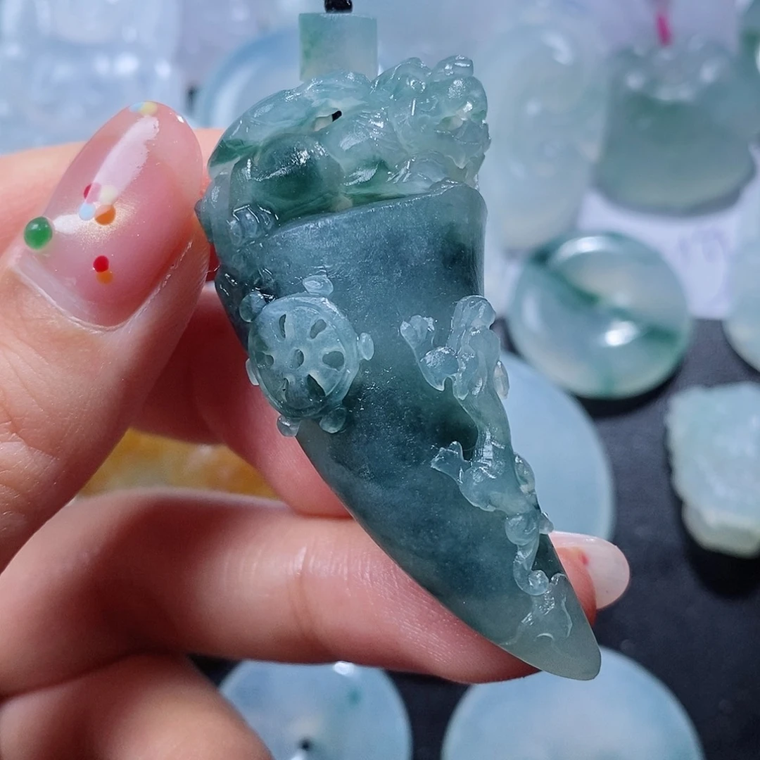 定制翡翠未镶嵌毛货付款后联系客服确认抛光