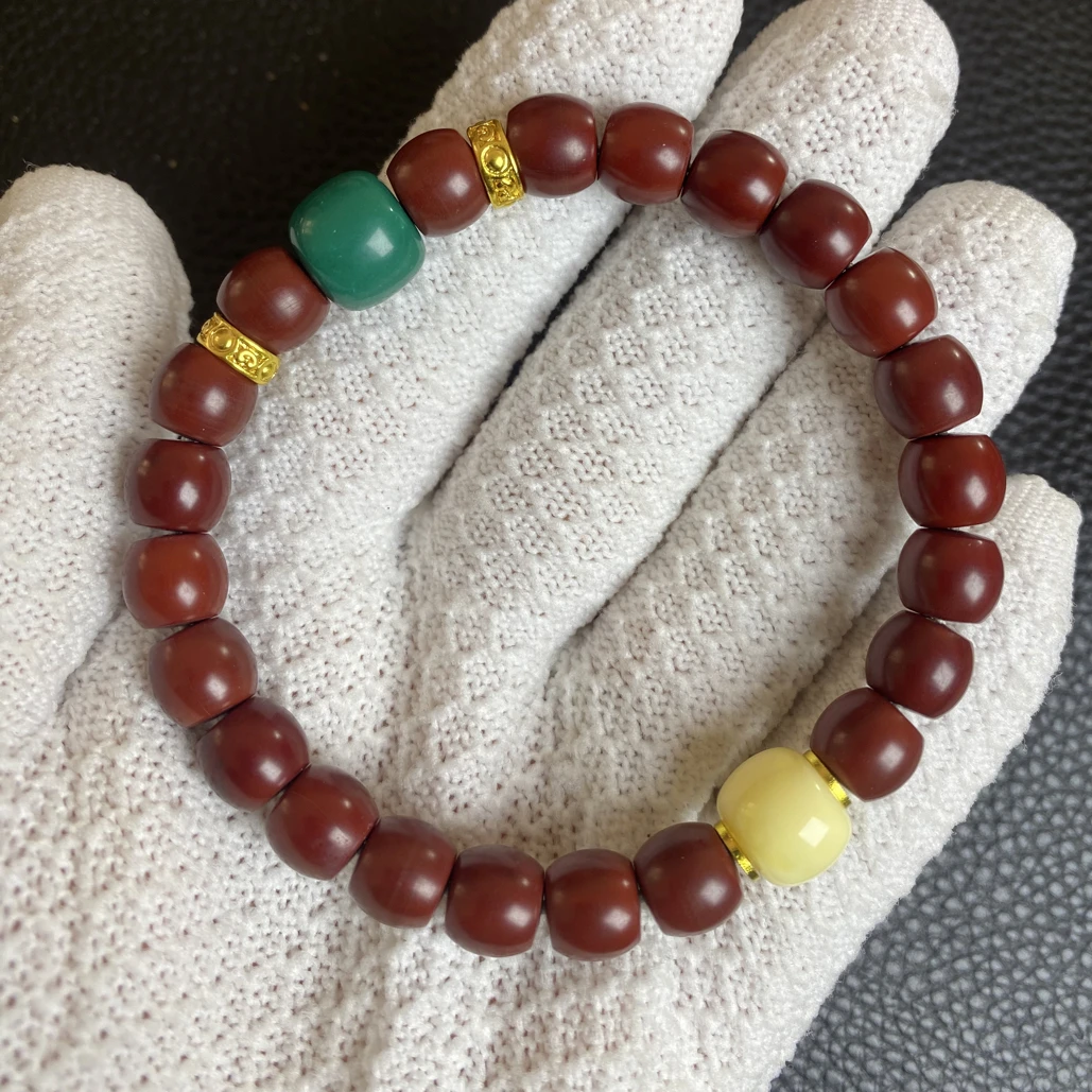 猴头核桃精工雕机刷玉化直切手串男女款卡9+ A628