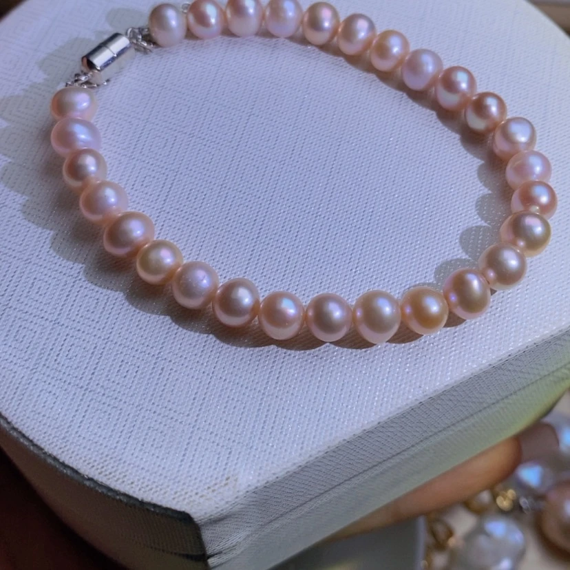 【闪购商品】淡水珍珠天然珍珠（微瑕）合金