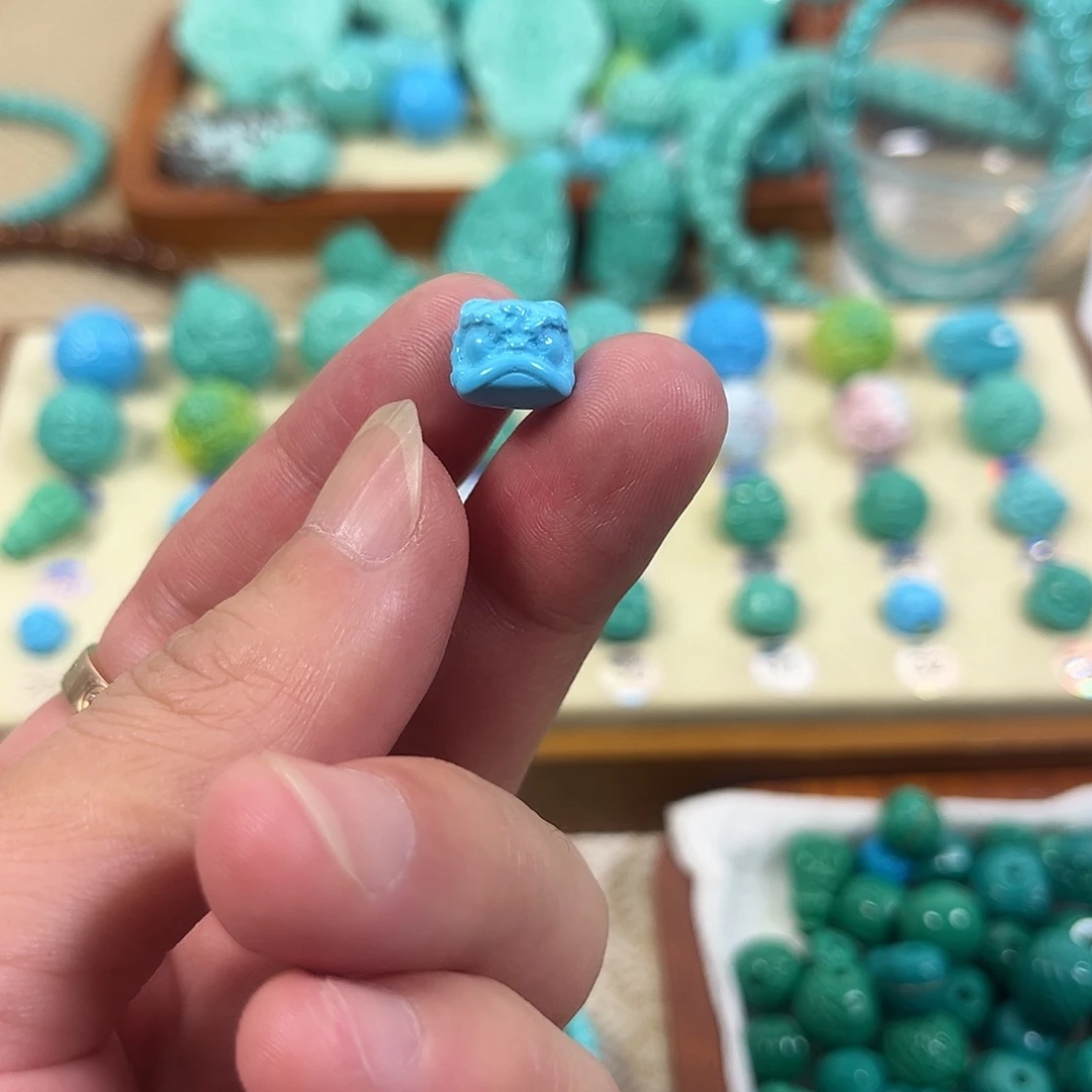 手工雕刻配饰配珠手串尺寸10