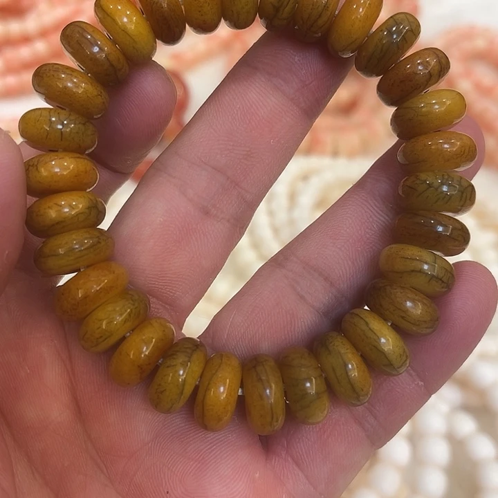 牛骨手串/手链牦牛骨卡14算盘厚的