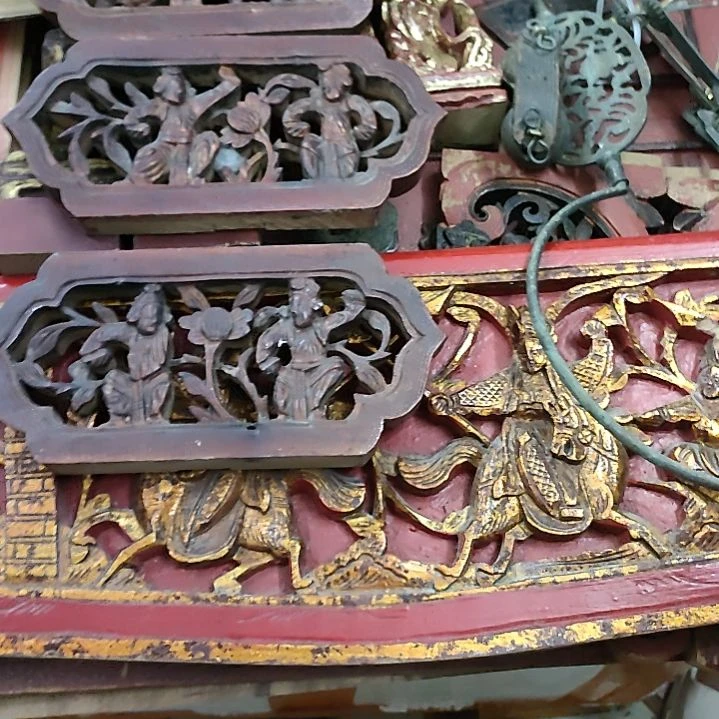 有***谢香榧木老木雕花板木雕花板。