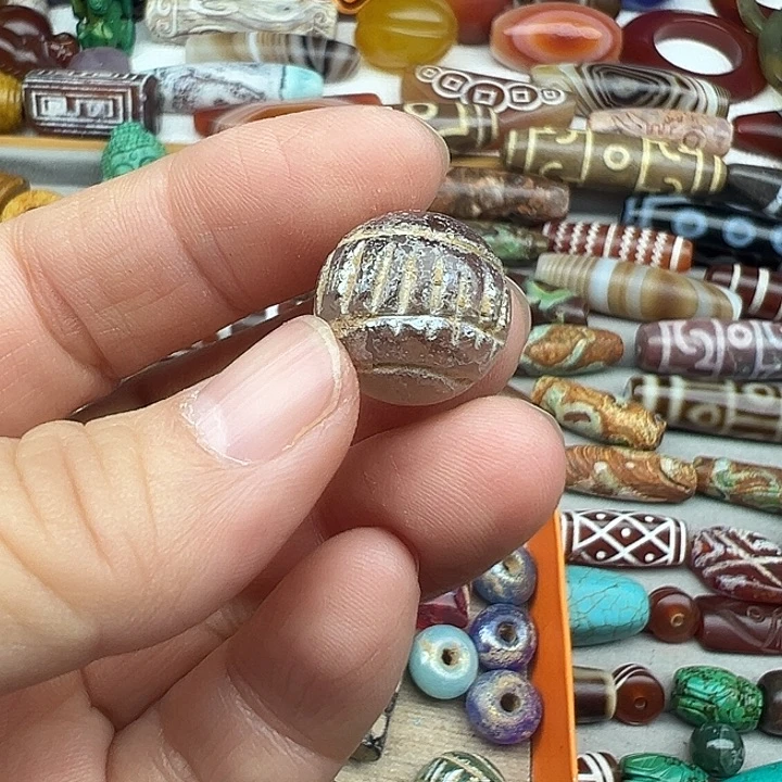 咖***啡玛瑙/玉髓合金颈饰