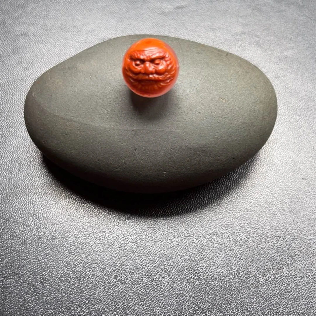 相***、南红玛瑙未镶嵌珠子15.5mm