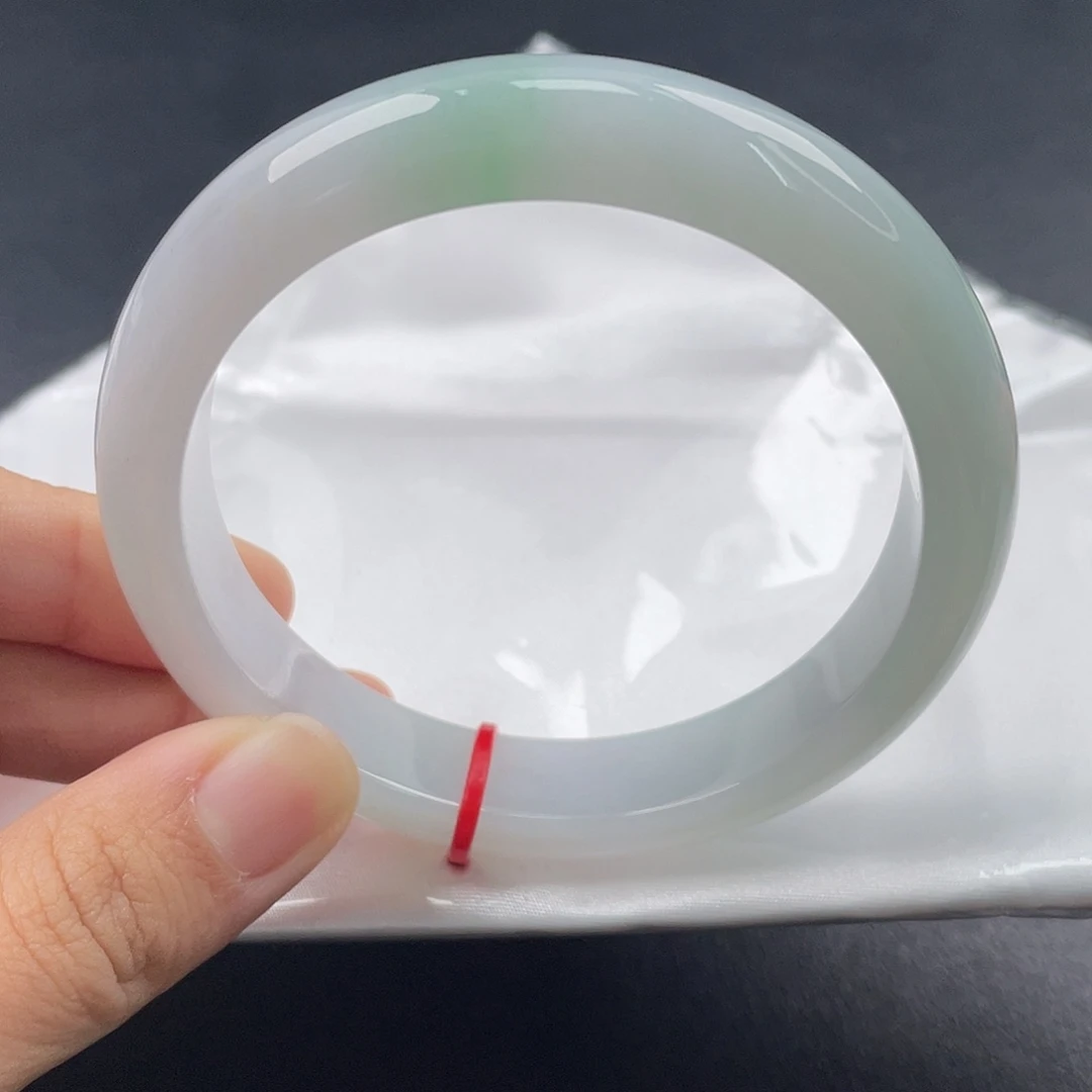 翡翠未镶嵌手镯61正圈