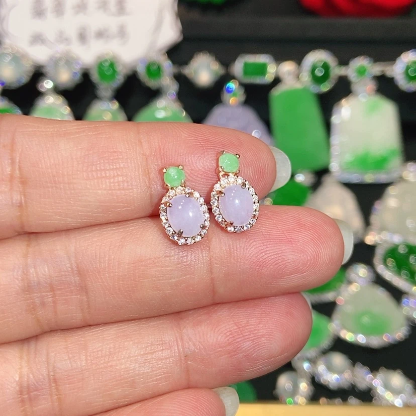 【闪购商品】未镶嵌翡翠耳饰天然翡翠